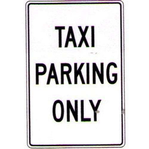 Metal 300x450mm Taxi Parking Only Sign - made by Signage