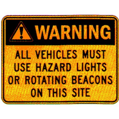 Warning All Vehicles Must Use Sign - made by Signage