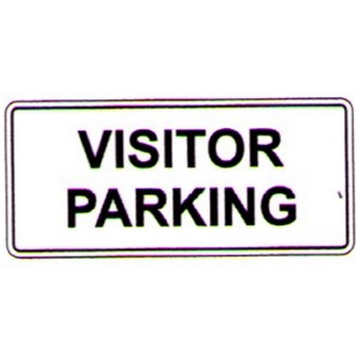 200x450mm Poly Visitor Parking Sign - made by Signage