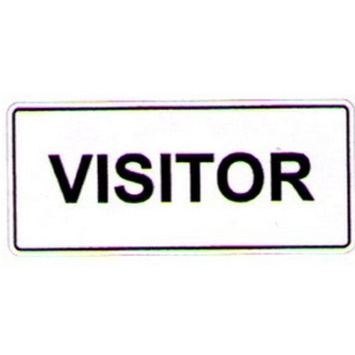 Metal 450x200mm Visitor Sign - made by Signage