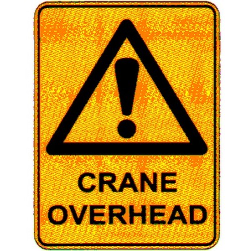 Plastic 225x300mm Warn Crane O HeadSign - made by Signage