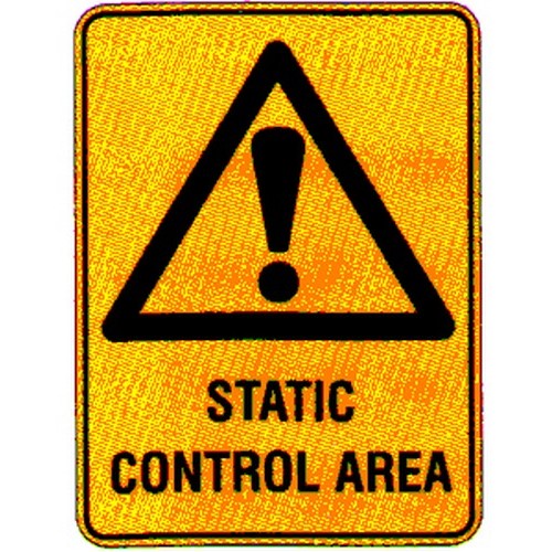 Contro Sign Plastic Warning Static Control Etc Sign - B-PROTECTED