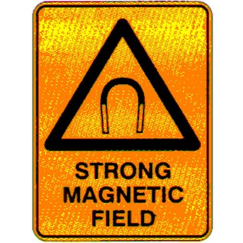 Plastic 450x300mm Warning Strong Magnetic Sign - made by Signage