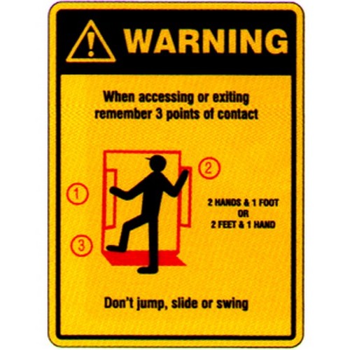 Access Point Labels Warning When Access. 3 Points Labels - B-PROTECTED