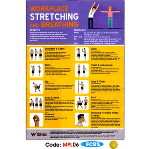 B-Protected distribute this product which is made by Signage. The A3 Size Workplace Stretching Poster has the part number of WS-MPL06